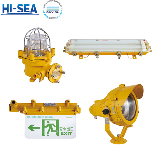 Why is explosion-proof light important for illumination in ships and offshore platforms